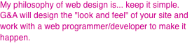 My philosophy of web design